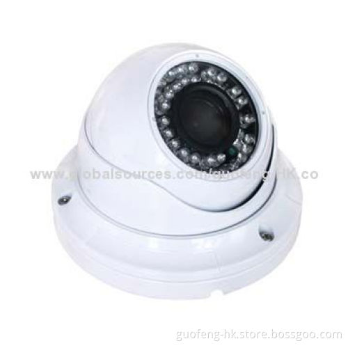 Weatherproof array infrared dome IP security camera, HD 1.3 megapixel, 1/2-type Sony CMOS